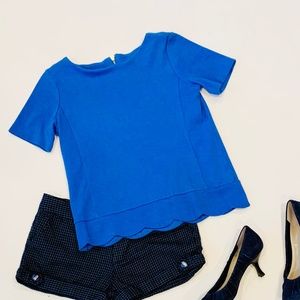 Talbots Royal Blue Short Sleeve Top